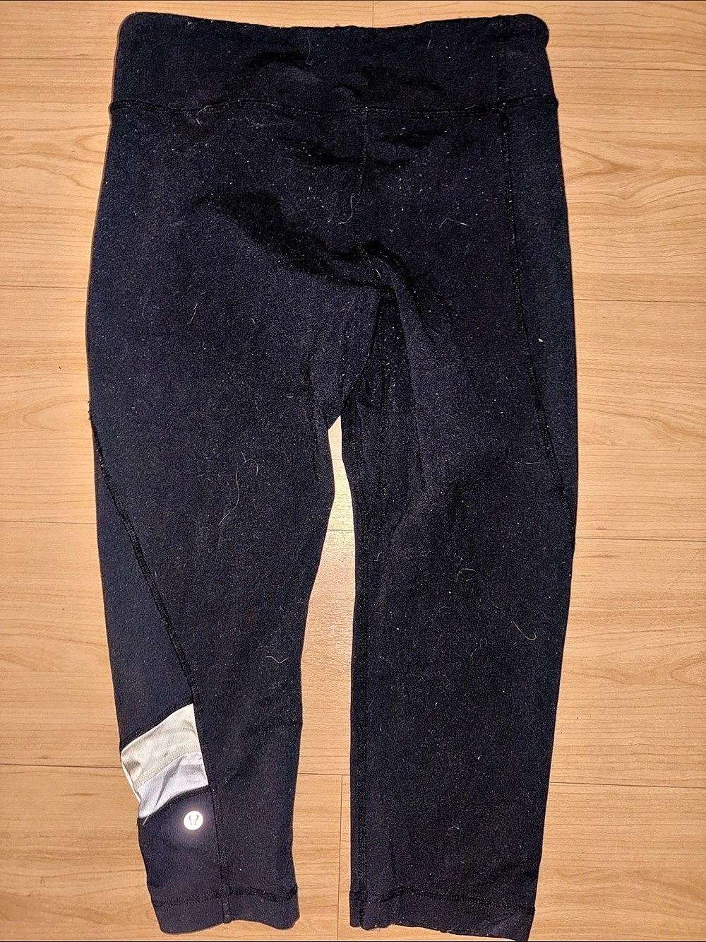 Lululemon Run: Reflect Crop Black Leggings